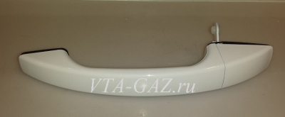 Ручка двери Уаз Патриот наружная с 2014 г. белая "Арктика" левая