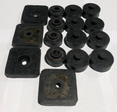 Подушки (опора) крепления фургона к раме Газель, Соболь, Баргузин комплект