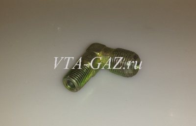 Штуцер трубки коллектора Газель, Соболь дв. 406 ЗМЗ карбюратор (уголок) под резьбу