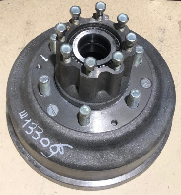Ступица Газель под ABS задняя в сборе с барабаном и подшипниками завод