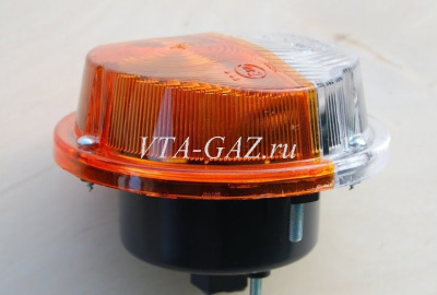 Поворотник передний Уаз 452, 469, Хантер старого образца завод (Подфарник) желтый