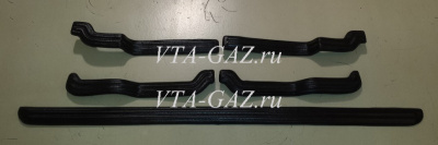Накладки прижимные ковролина Уаз 3151, 469, Хантер комплект из 5-и штук