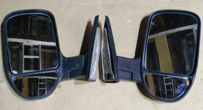 Зеркало заднего вида Газель, Соболь нового образца черные без повторителя комплект