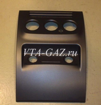 Облицовка панели приборов Уаз Патриот нового образца центральная нижняя