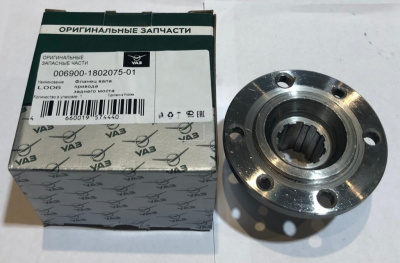 Фланец раздаточной коробки Уаз задний с резьбой все модели завод