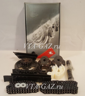 Набор ГРМ Газ, Уаз дв. 406, 405, 409 ЗМЗ Евро-3 «Прогресс» идеальная фаза с пластмассовыми башмаками