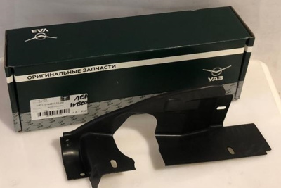 Щиток облицовки радиатора Уаз Патриот дв. IVECO левый