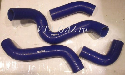 Патрубки радиатора Газель, Соболь дв. 2.4 Крайслер силикон комплект