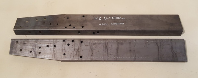 Усилитель рамы Газель №2 (L=1200) 4 мм вставка кронштейна кабины комплект