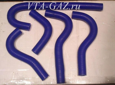 Патрубки (отопителя) печки Газель, Соболь Бизнес дв. 2.8 Cummins силикон комплект