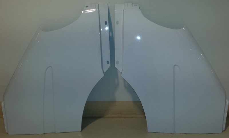 Крыло Газель, Соболь переднее нового образца пластмассовое белое комплект, 3302-8403011 3302-8403010 за 4 000.00 руб.