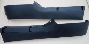 Накладка порога Газель, Соболь черная (бортовая) комплект