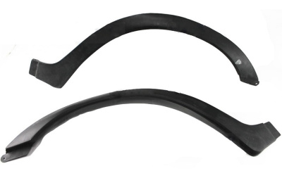 Накладки арок передних крыльев (сабля) Газель, Соболь старого образца черные комплект