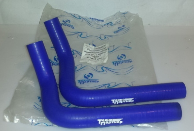 Патрубки (дополнительного отопителя) печки Газель Next 7-и мест комплект из-2х силикон