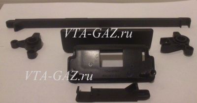 Защелка (ремонтный комплект) нижнего бокового бардачка Газель, Соболь Бизнес комплект