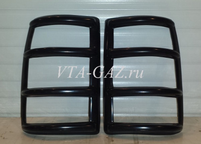 Накладки декоративные задних фонарей Уаз Патриот старого образца комплект