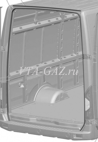 Уплотнитель проема задних двери Газель Next ЦМФ