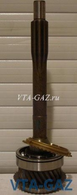 Вал 1-ый КПП Газель, Соболь дв. 2.4 Крайслер в подшипником и синхронизатором (d19)