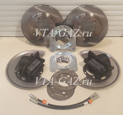 Комплект дисковых тормозов на мост Уаз (Установочный комплект дисковых тормозов Уаз)