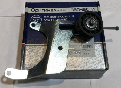 Ролик натяжной Уаз 452, 3741 дв. 409 ЗМЗ в сборе с кронштейном
