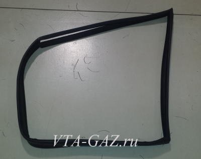 Уплотнитель переднего опускного стекла Газель Next правый (Бархотка)