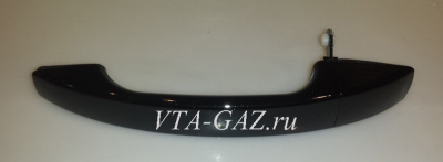 Ручка двери Уаз Патриот наружная с 2014 г. черная "Авантюрин" левая