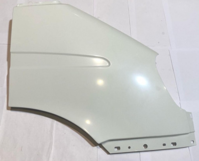 Крыло Газель, Соболь, Баргузин нового образца переднее железо крашеное белое без повторителя правое