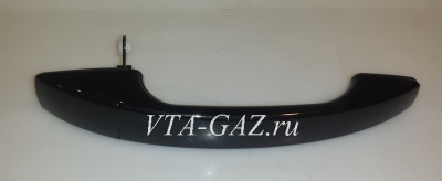 Ручка двери Уаз Патриот наружная с 2014 г. черная "Авантюрин" правая