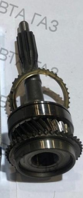 Вал первичный КПП Газель, Соболь в сборе с подшипником и синхронизатором завод