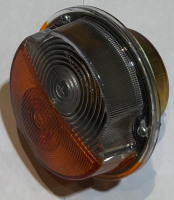 Поворотник передний Уаз 452, 469, Хантер старого образца метал (Подфарник) желтый