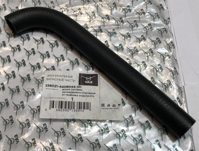 Патрубок охлаждения и отопителя Уаз Профи с ГБО L 248 mm d 27 mm