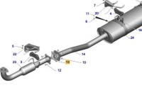 Прокладка между приемной трубой и сажевым фильтром Газель Next, NN дв. G-21, А22R32.1206240 за 950.00 руб.