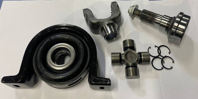 Ремкомплект промежуточной опоры Газель NEXT китайский кардан оригинал (подвесной D-30+крестовина+гайка+вилка)