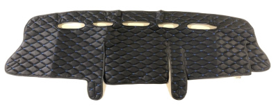 Накидка на панель приборов Газель, Соболь Бизнес черная экокожа