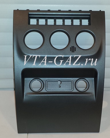 Облицовка панели приборов Уаз Патриот нового образца центральная нижняя