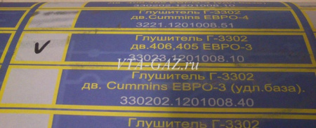 Глушитель Газель дв. 405 ЗМЗ Евро-3 стандартная база