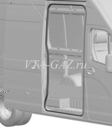 Уплотнитель проема сдвижной двери Газель Next ЦМФ